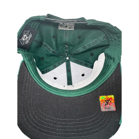Top Level MEX Snapback Hat – Green Black Silver Eagle Design – Mexico – New - Picture 4 of 4